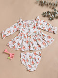 TINY TIGGY 100% Bamboo Muslin Baby Frock with Matching Shorts