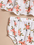 TINY TIGGY 100% Bamboo Muslin Baby Frock with Matching Shorts