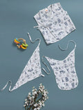 TINY TIGGY Printed 100% Cambric Cotton Baby Jhabla with 2 Nappies