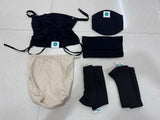 Black SOULSLINGS baby carrier accessories comfort pack with pouch, designed for newborn to toddler use