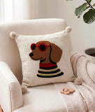 CUDDLE KIDS Hand-Stitched Throw Cushion Covers (Set of 2)