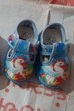 Colorful children's shoes with unicorn design