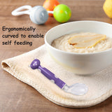 ADORE Flexi Silicone Feeding Spoon Set- Pack of 2 - PyaraBaby