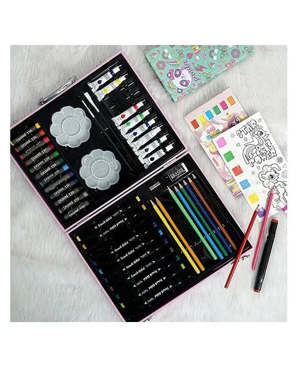 I LEARNNGROW 67 Pieces Colouring Set- Unicorn