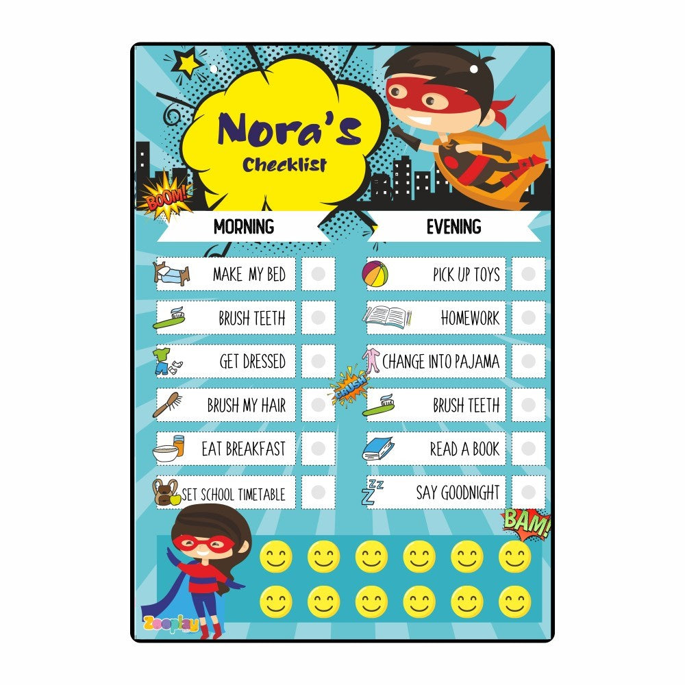 ZOOPLAY Daily Reward Chart Personalised