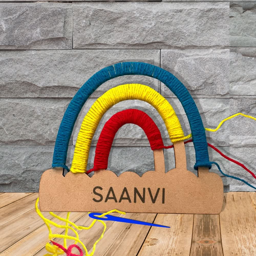 ZOOPLAY DIY Rainbow Yarn Craft Kit - Personalised