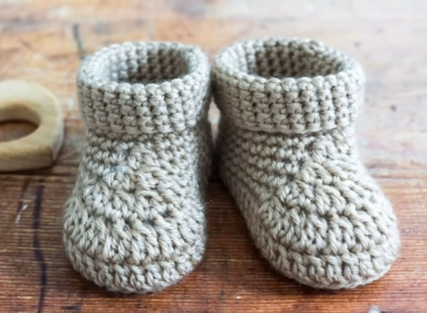 Crochet booties