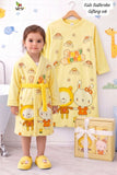 3 PCS Unique Kids Bathrobe Set