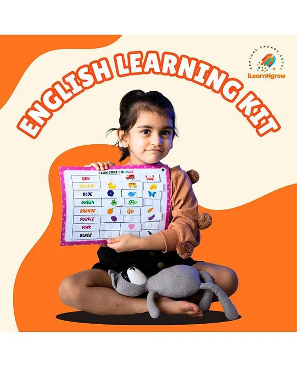ILEARNGROW English Learning Kit+ Hindi Learning Kit