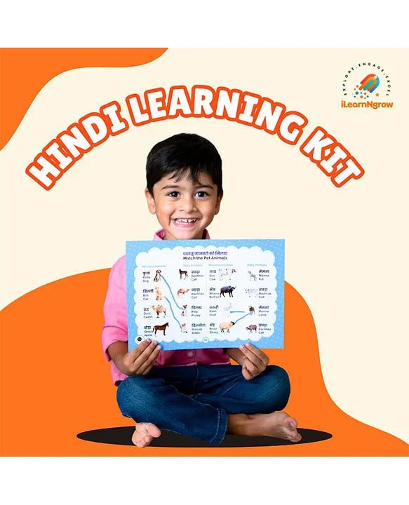 ILEARNGROW English Learning Kit+ Hindi Learning Kit
