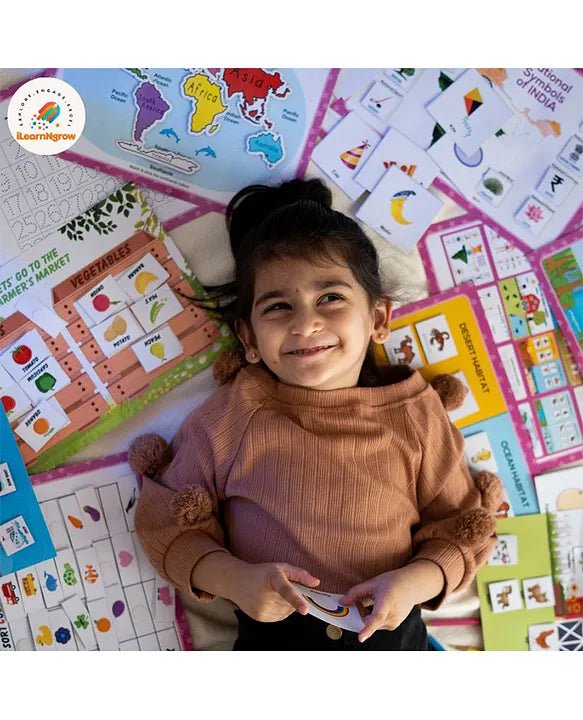 ILEARNGROW English Learning Kit+ Hindi Learning Kit
