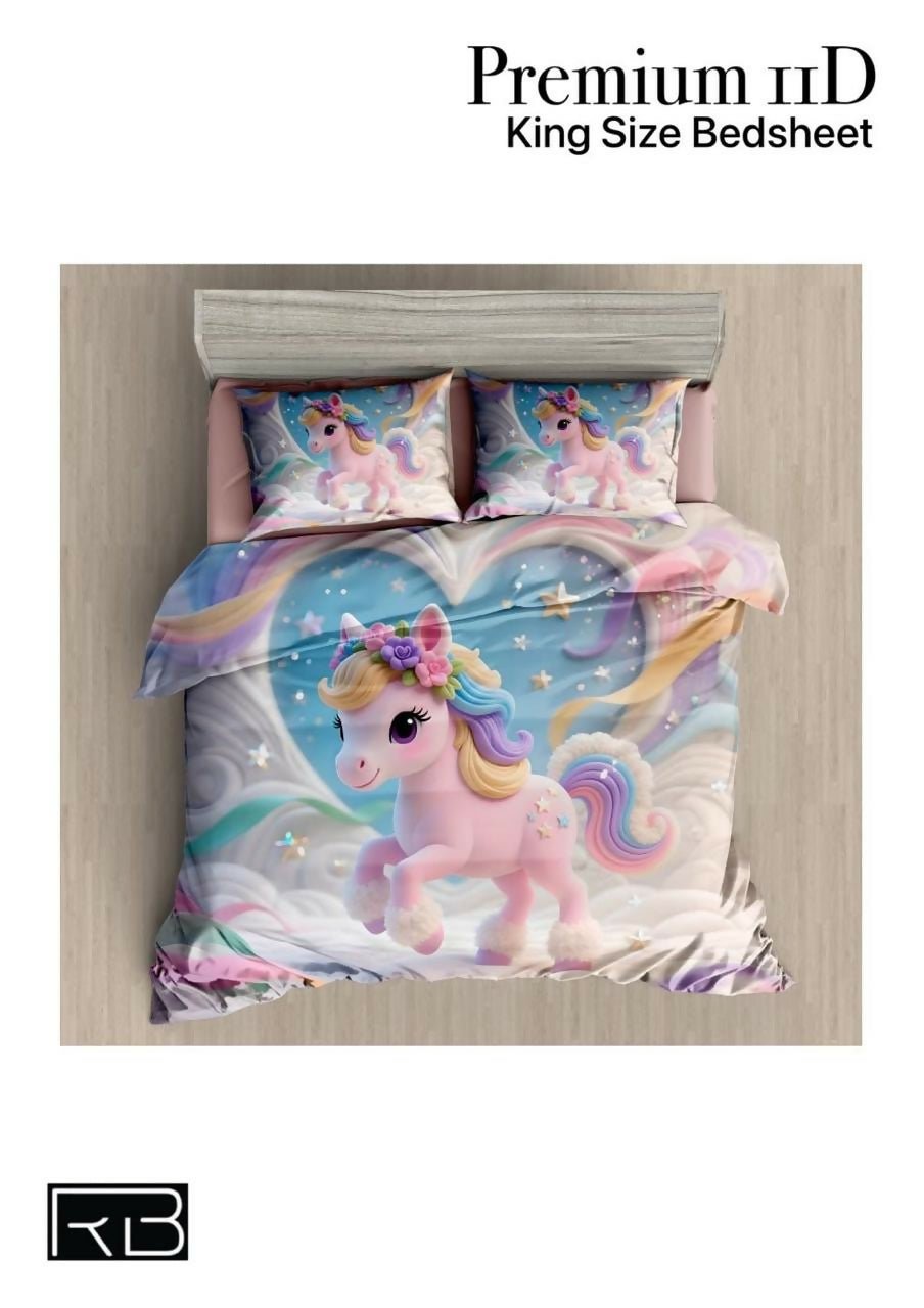 Unicorn-themed bedding set