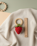 Strawberry rattle for baby