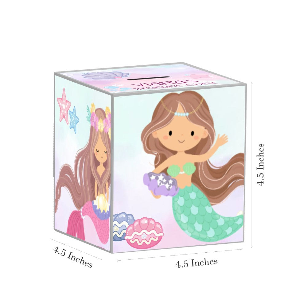 My Money Box Personalised - Mermaid Treasure (Piggy Bank)