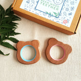 Explore shapes and soothe gums with Babycov's Cute Neem Wood Teethers - natural comfort for safe and playful chewing!