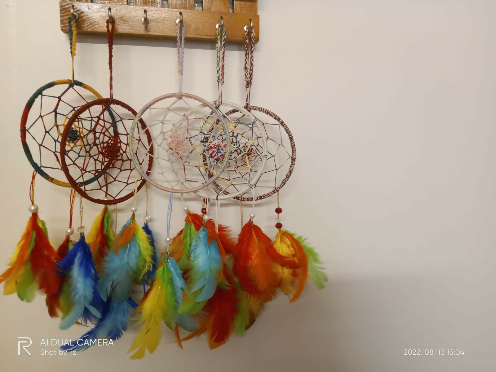 crochet dreamcatcher, handmade wall decor, boho dreamcatcher, nursery wall hanging, crochet home decoration