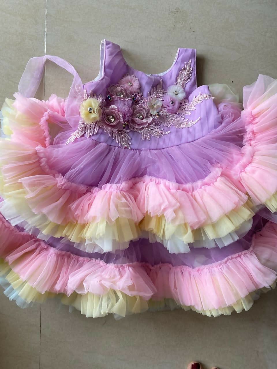 Make her 1st birthday unforgettable with our charming 1st Birthday Dress/Frock for Baby Girls, crafted for sweetness and style.
