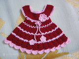 Crochet Flower Theme frock