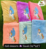 Unicorn cartoon towel