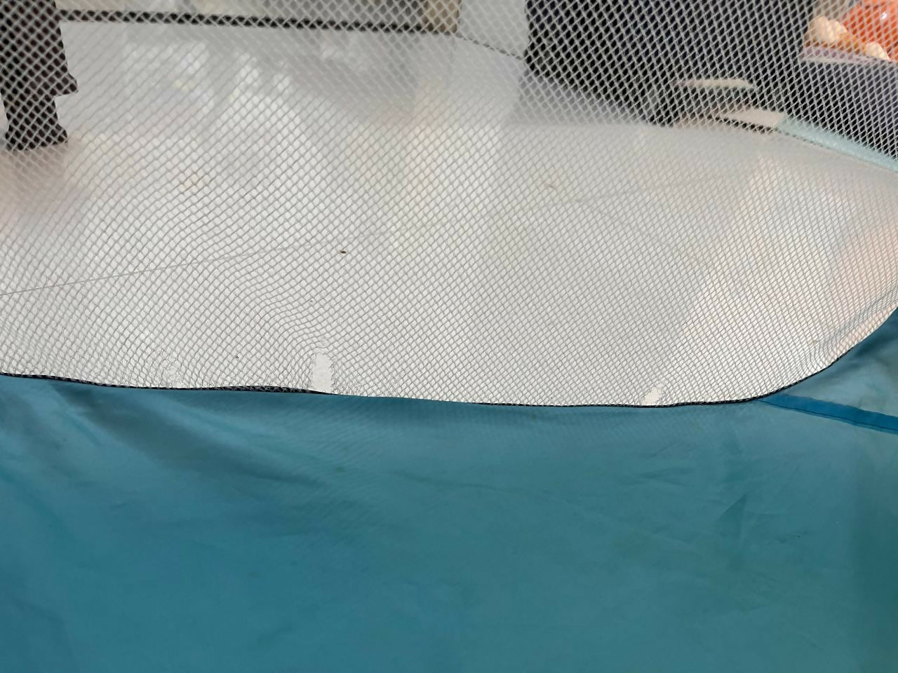 Jam and Honey 3-in-1 kids play tent combo with tunnel and ball pool, used condition with minor wear, colorful indoor play setup for children