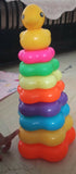 LITTLE’S pack of 6 baby toys – nesting eggs, stacking rings, rattle & more for fun learning.
