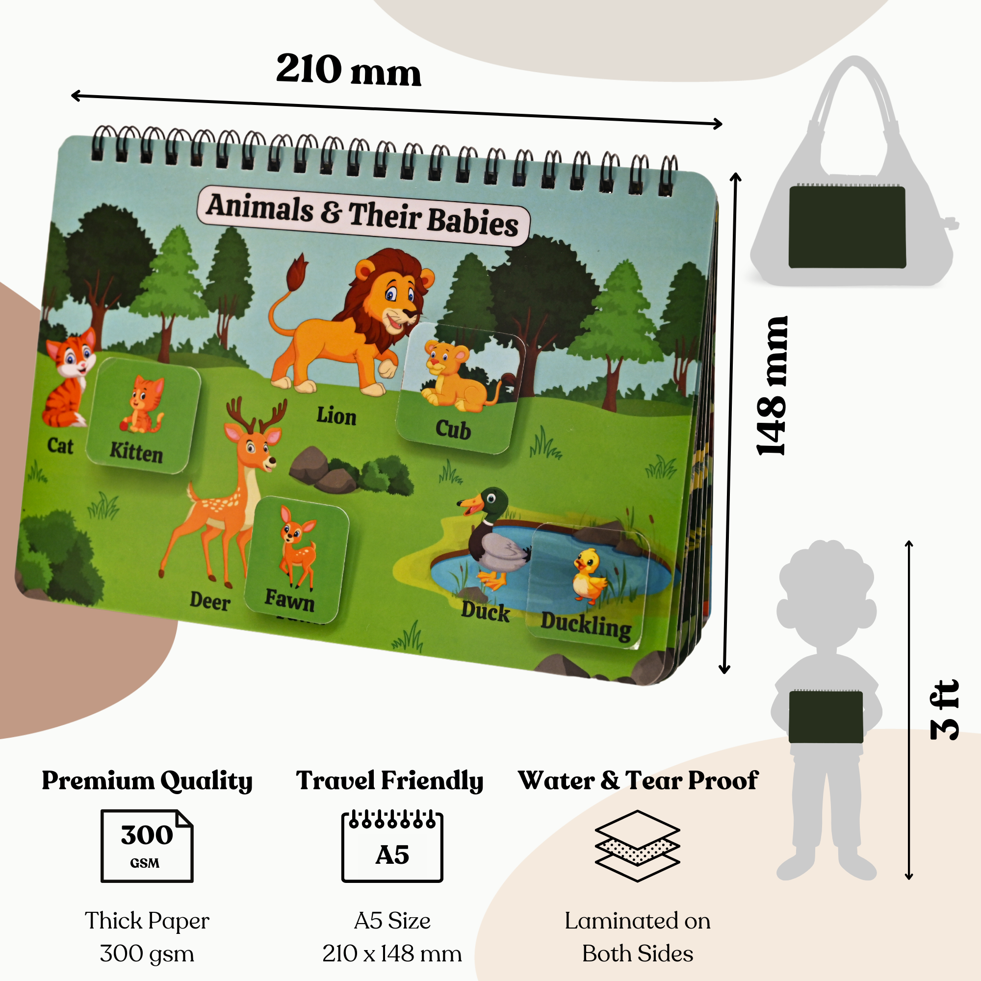 The activities help improve motor skills, cognitive skills, basic literacy, and memorization.