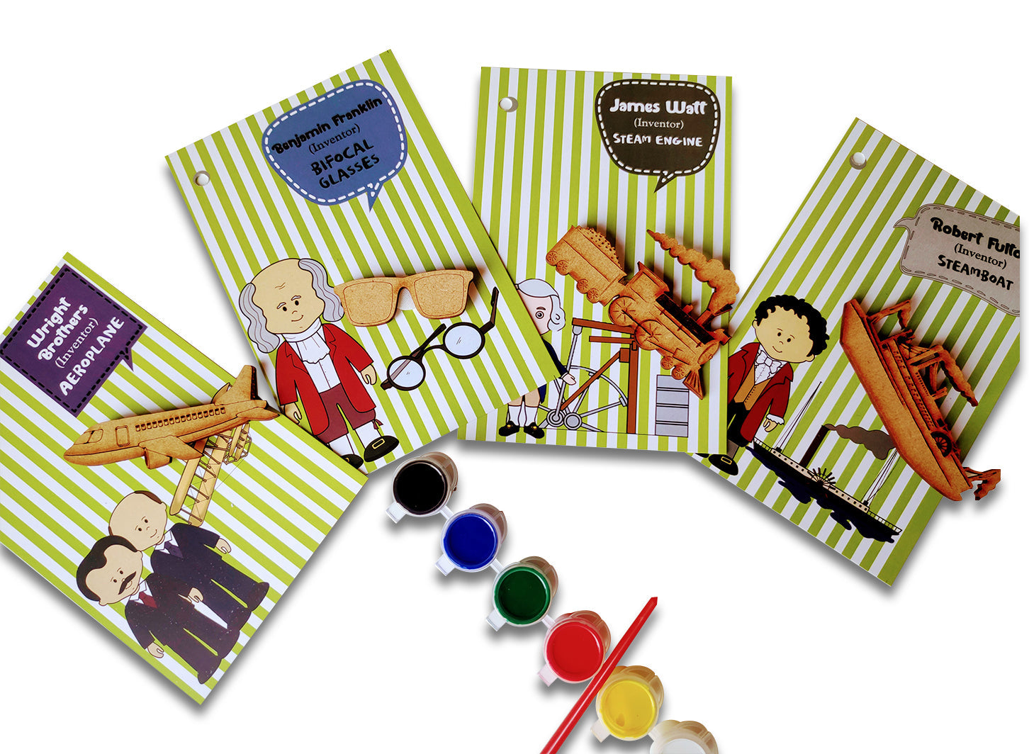 ZOOPLAY Inventions and Scientists Flashcards with Activity