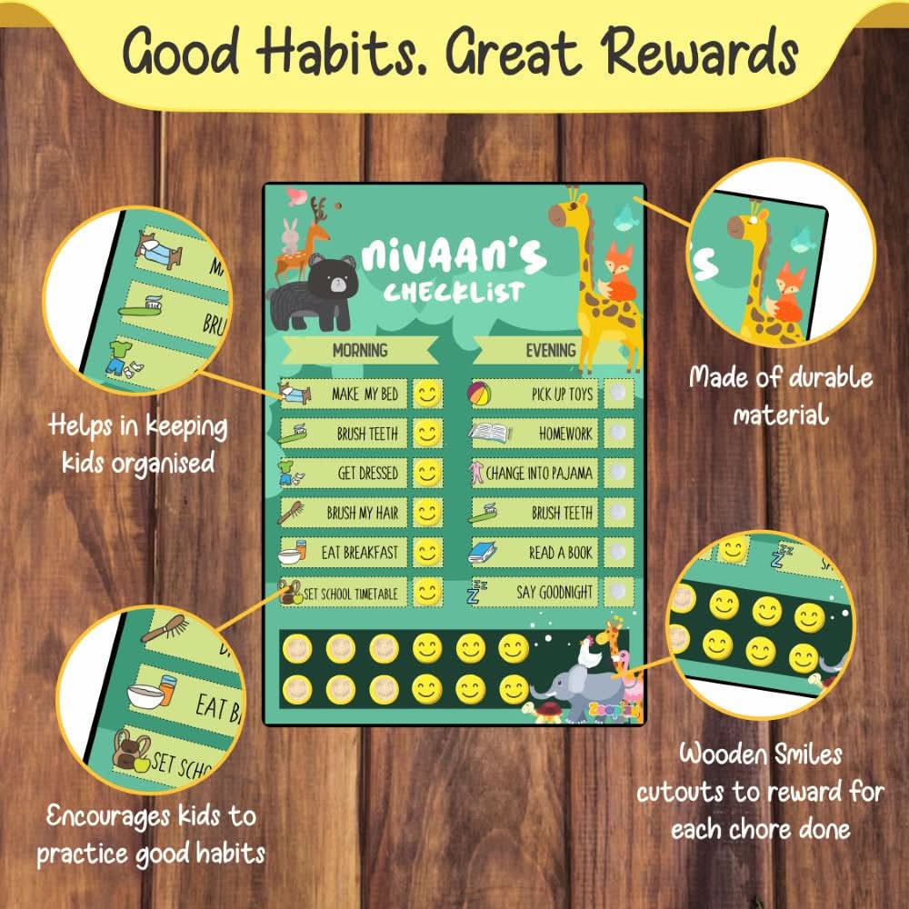 ZOOPLAY Daily Reward Chart Personalised