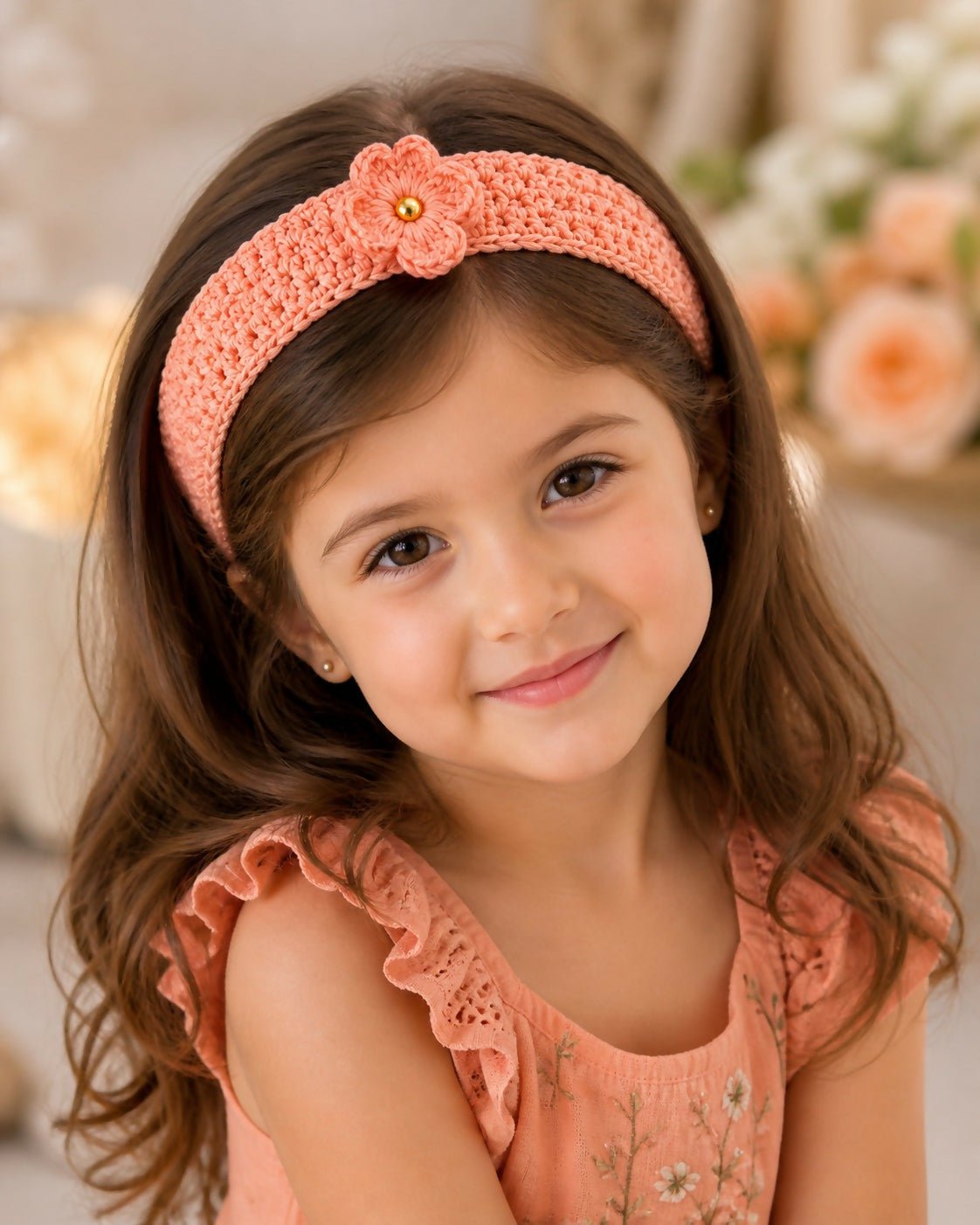 Cute Floral hair accessories set for small baby, Soft & Stylish Hair Accessories