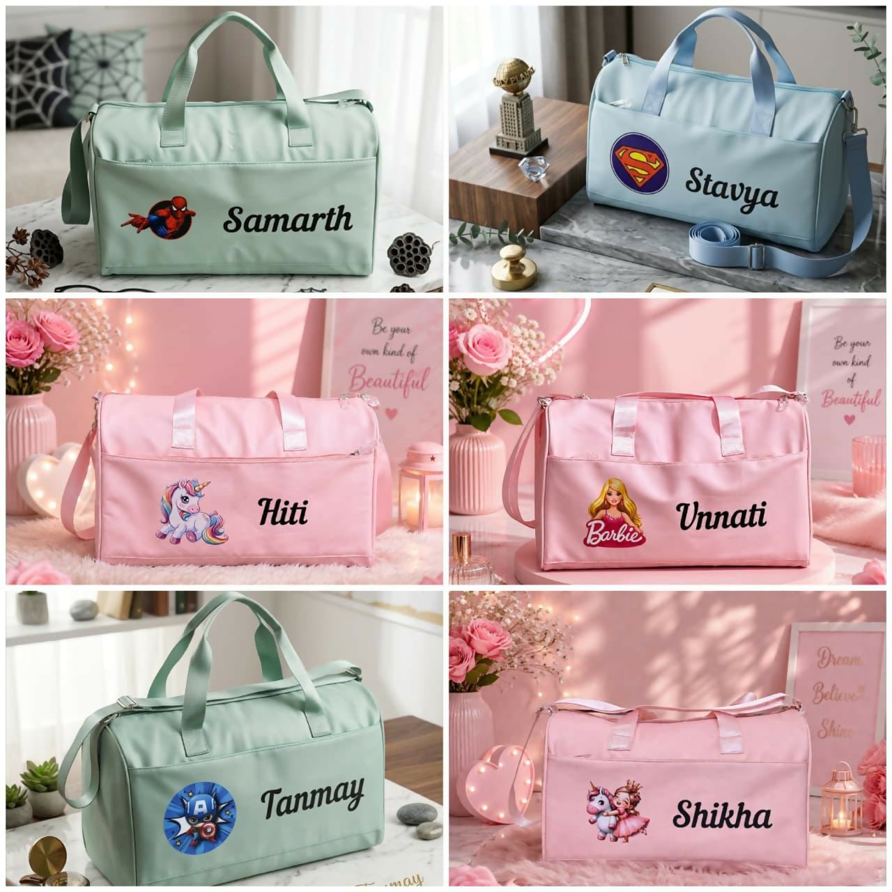 Personalised Kids Duffle Bag