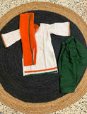 Kurti, Pant and Dupatta Set for Girls in the National Flag- Tricolour independence/Republic day dress Colour