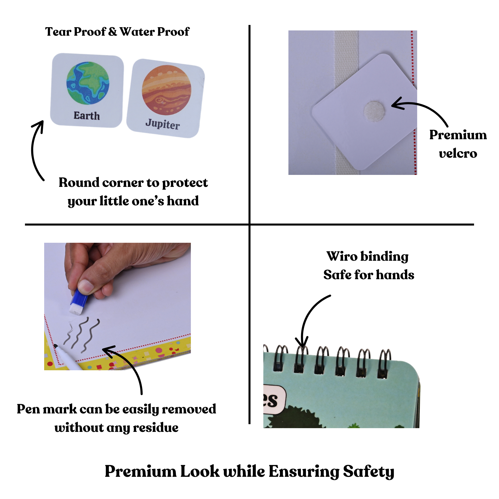The activities help improve motor skills, cognitive skills, basic literacy, and memorization.