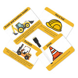 ZOOPLAY Construction Tools and Vehicles Flash Cards