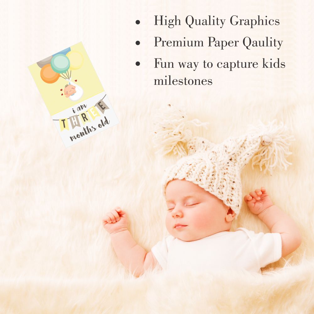 ZOOPLAY Baby Milestones Flashcards -Pack of 24