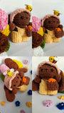 Honey Bunny with bee crochet Plushie