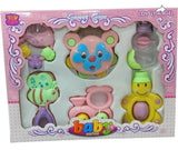 GIGGLY GIRAFFES Baby Rattle Set