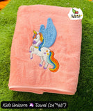 Unicorn cartoon towel