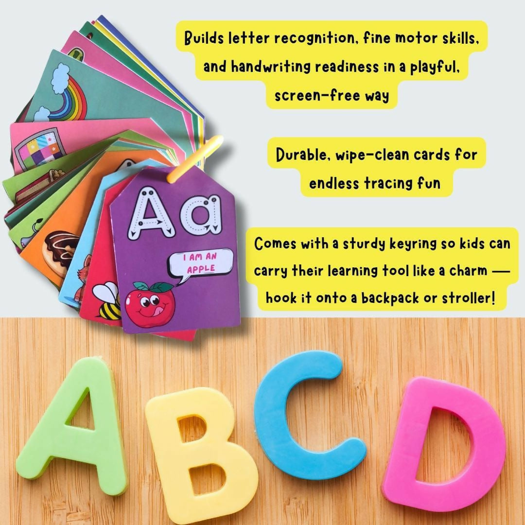 Alphabet Keychain Fun Tracing ABC Learning & Tracing