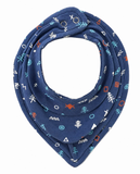 COCOSHELL Hosiery Cotton Baby V Shape Bib Steel Snap Button Closure (Pack of 3)