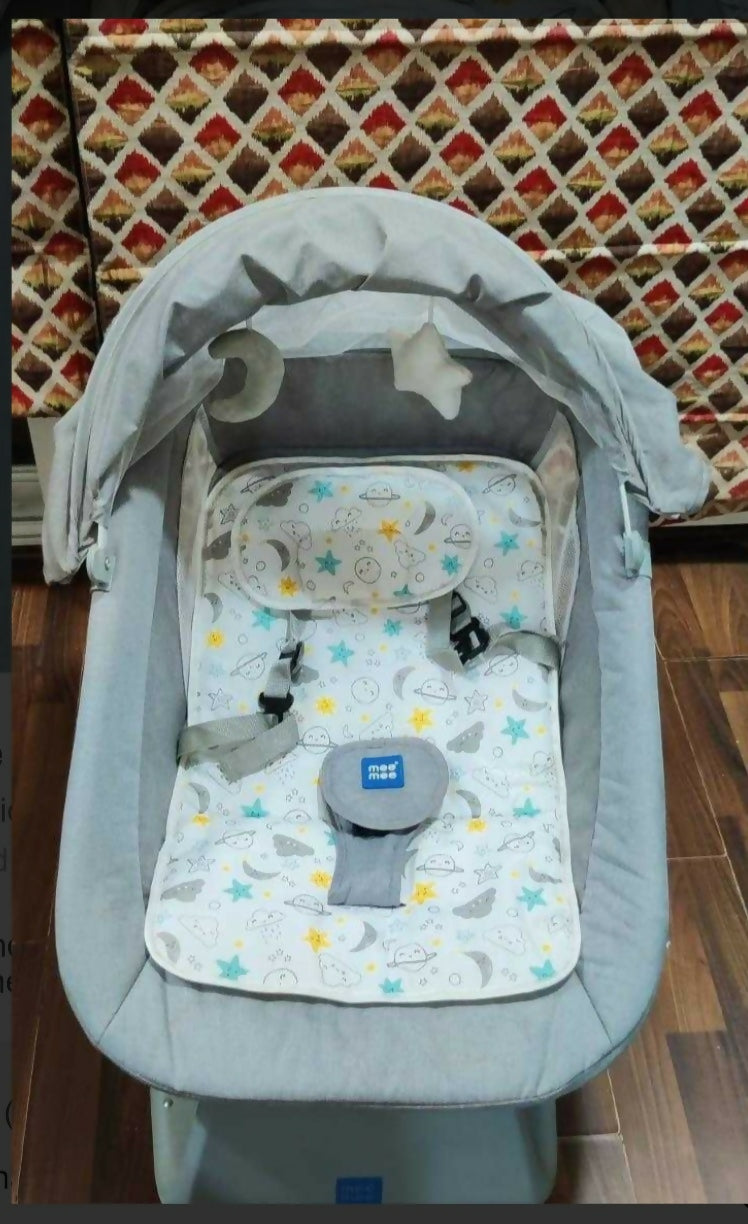 MEE MEE electric baby swing, automatic swing for newborn, portable electric swing, baby rocker with music, hands-free baby soothing chair