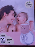 LIFELONG Cuppy LLBBP01 wearable breast pump – hands-free, BPA-free, and efficient with 3 pumping modes.