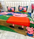 LIFESTYLE COLLECTION Digital Panel Print Cotton Bedsheet Set