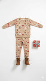 Children's pajama set with Christmas pattern