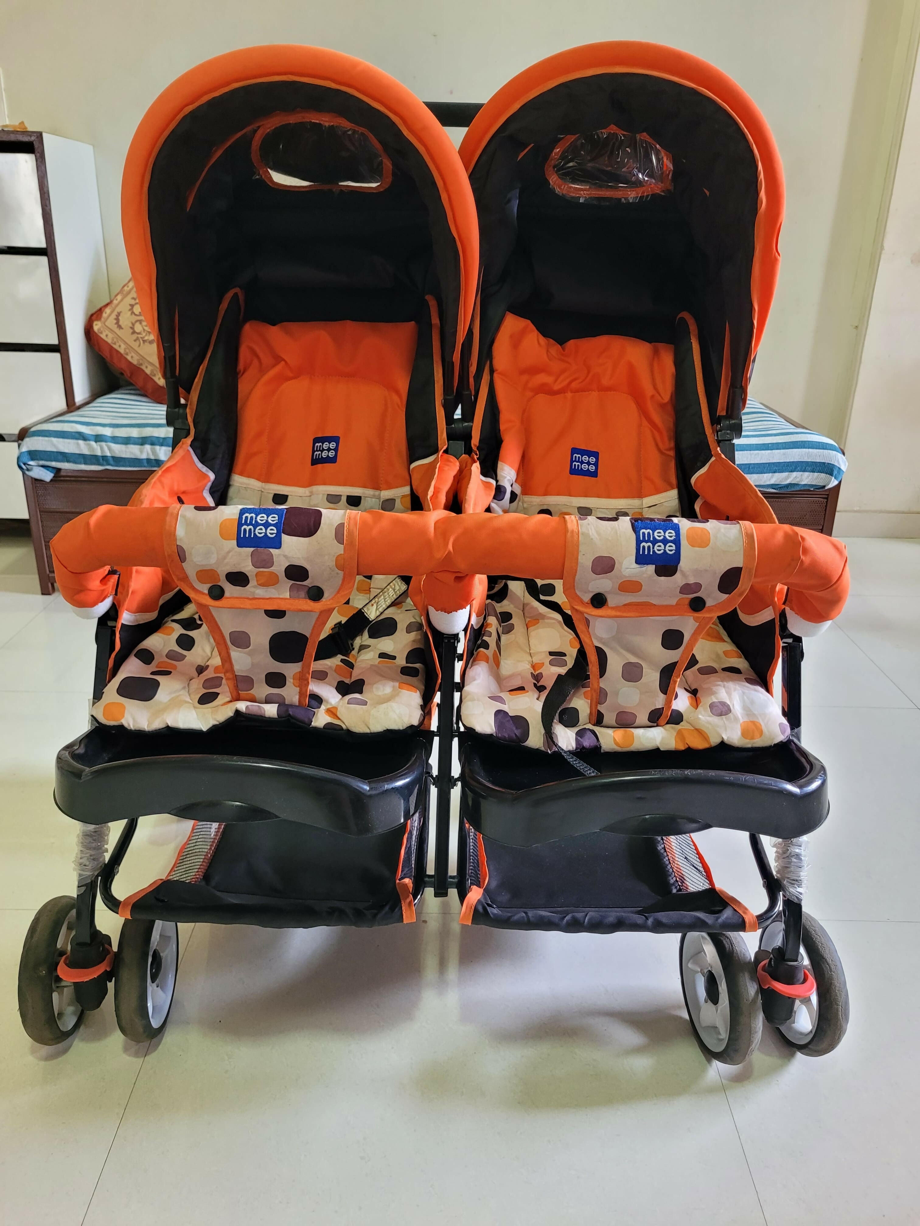 MEE MEE Twin Buggy Baby Stroller Pram - Main Image