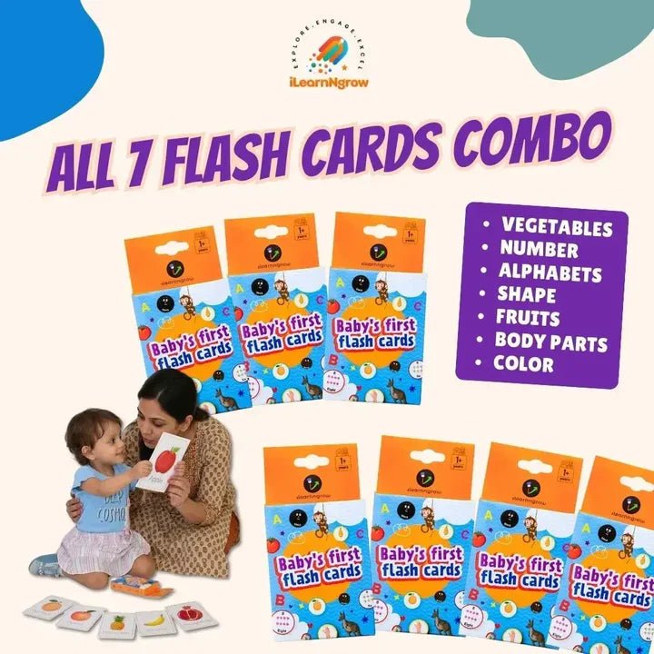 I LEARNNGROW All 7 Flash Cards