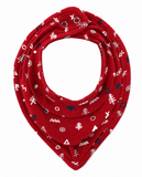 COCOSHELL Hosiery Cotton Baby V Shape Bib Steel Snap Button Closure (Pack of 3)