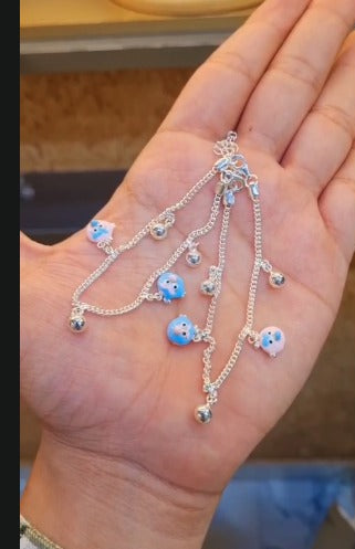 Silver 92.5 Hallmark Silver Jewelry Payal/Anklets for Baby Girl