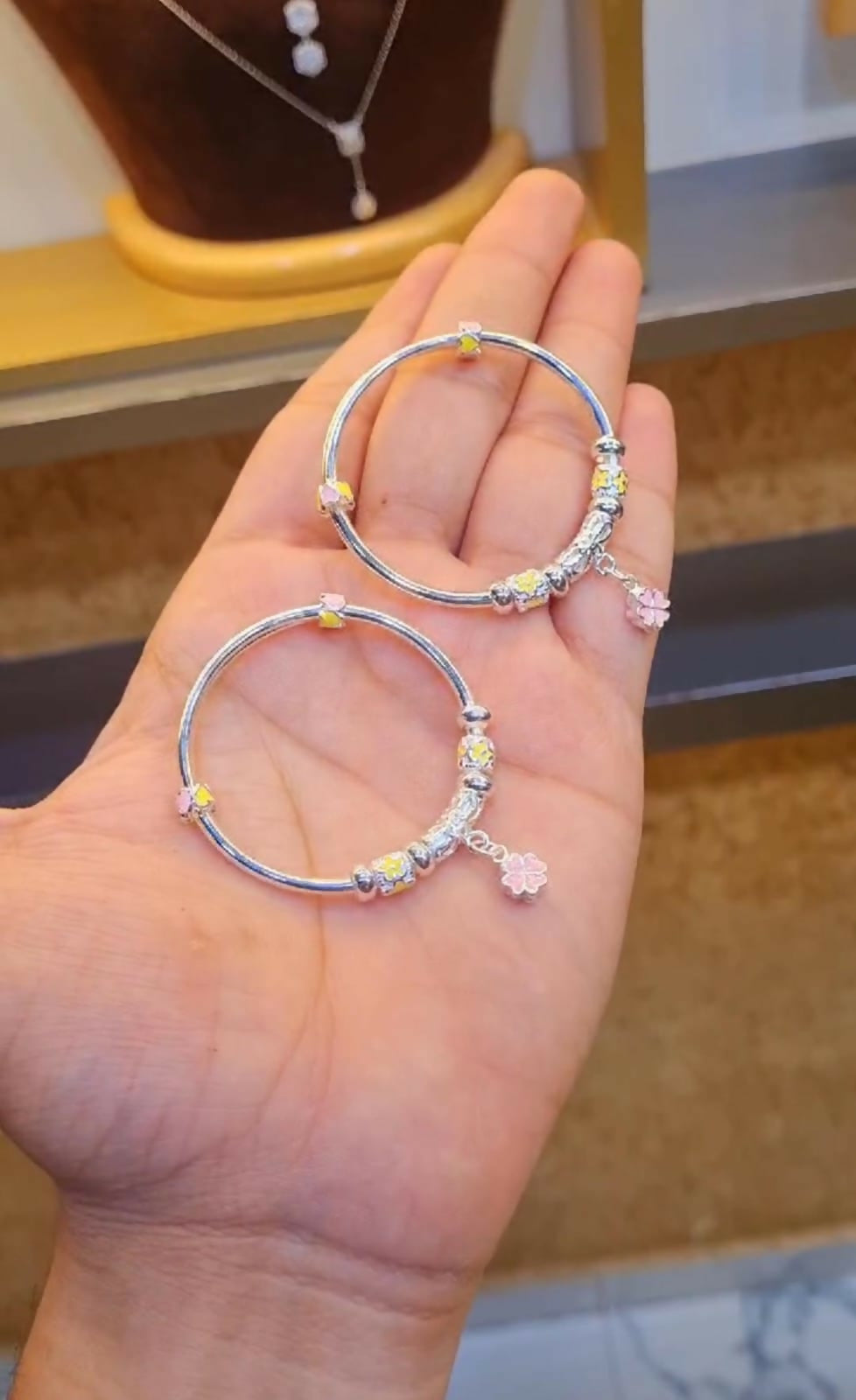 Silver Hallmark Silver Jewelry Bracelet for Baby Girl