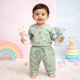 TINY TIGGY Baby Girl Bamboo Doodle Print Pyjama Set
