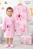 3 PCS Unique Kids Bathrobe Set